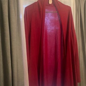 Wine color cardigan